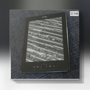 Amazon Kindle E-Reader — Black With Red Case Model 01100